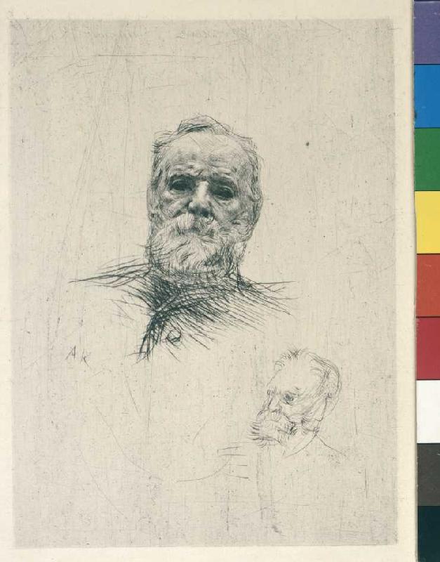 Zwei Bildnisse Victor Hugos von Auguste Rodin
