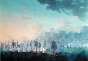 The Battle of Louisbourg on the 21st July 1781