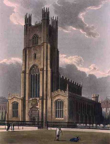 St. Mary's Church, Cambridge, from 'The History of Cambridge', engraved by Daniel Havell (1785-1826) von Augustus Charles Pugin