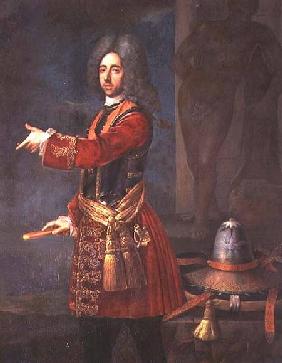Prince Eugene of Savoy (1663-1736) at the Siege of Belgrade 16th Augus