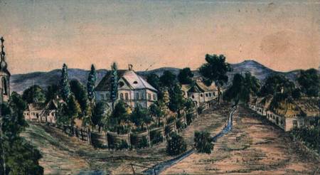 View of a Country Village von Austrian School