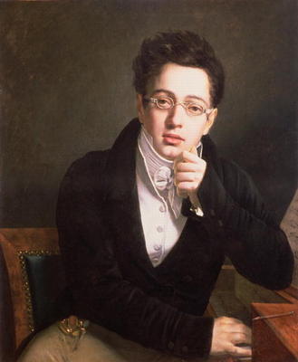 Portrait of Franz Schubert (1797-1828), Austrian composer, aged 17, c.1814 von Austrian School, (19th century)