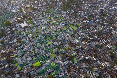 Korail,die größten Slums in Bangladesch