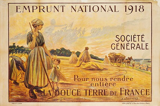 Poster for the Loan for National Defence from the Societe Generale von B. Chavannaz