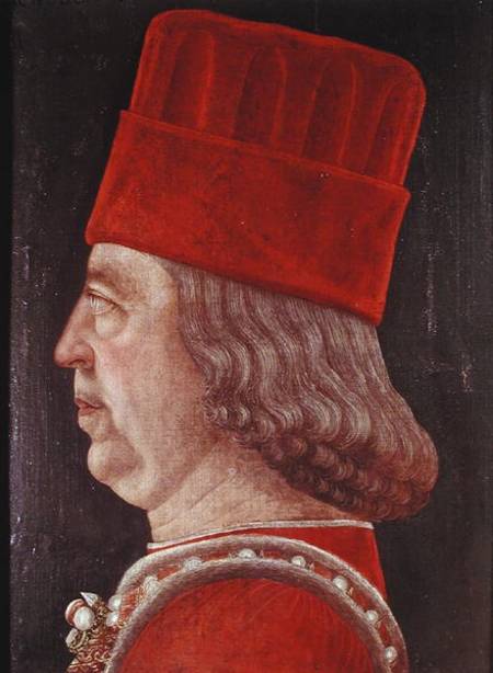 Portrait of Borso d'Este, Prince of Ferrara von Baldassare d' Este