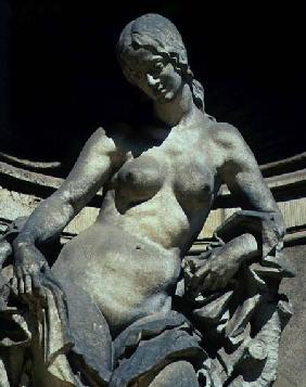 Detail from a sculpture of a nymph 1710-32