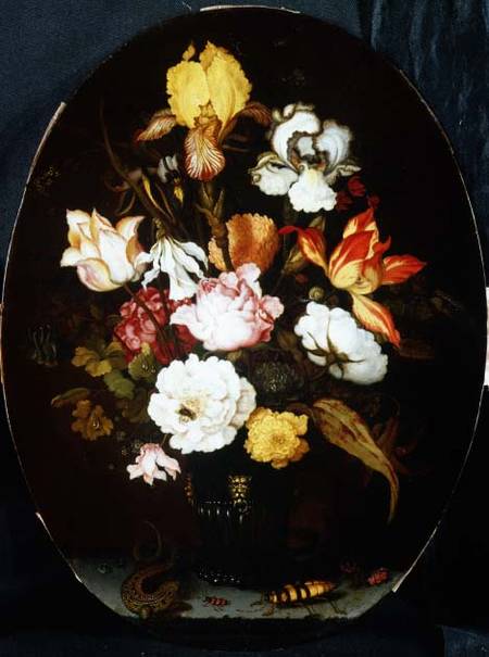 Still Life of Flowers in a Vase, 1624 von Balthasar van der Ast