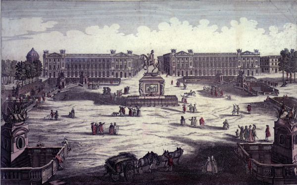 Paris, Place d.Louis XV von Balthasar Friedrich Leizel