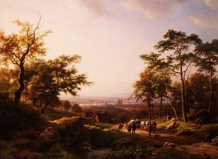 A Rhine Landscape von Barend Cornelisz. Koekkoek