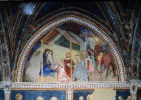 The Adoration of the Magi, from a series of Scenes of the New Testament (fresco) 17th