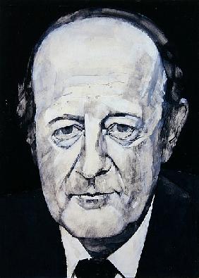 Portrait of Robert Robinson, illustration for The Listener, 1970s