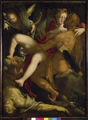 Herkules, Dejanira und der tote Kentaur Nessus um 1585