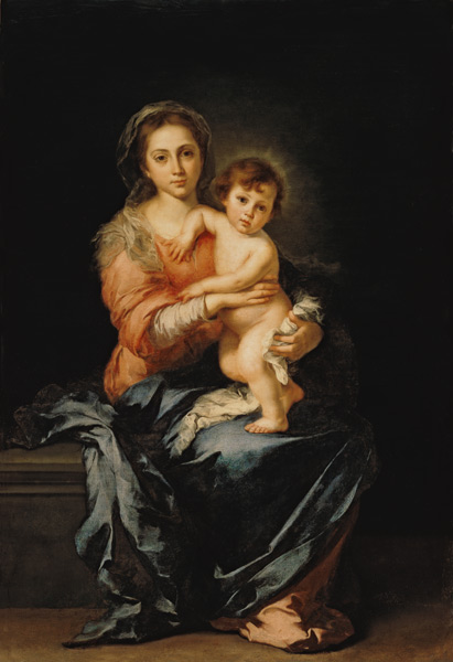 Madonna and Child, after 1638 von Bartolomé Esteban Perez Murillo