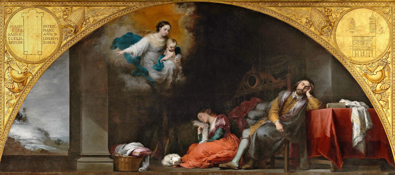 The Story of the Foundation of Santa Maria Maggiore: The Patrician's Dream von Bartolomé Esteban Perez Murillo