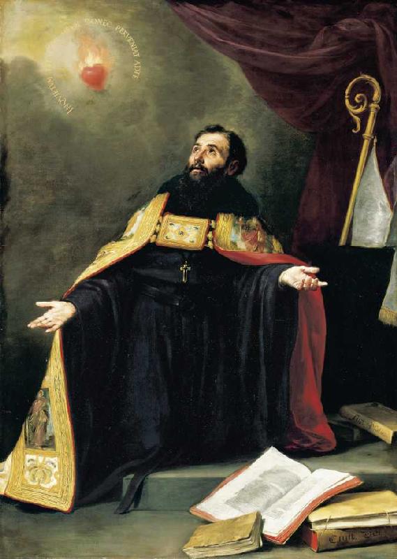 Der Heilige Augustinus in Ekstase. von Bartolomé Esteban Perez Murillo