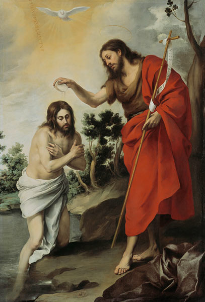 Die Taufe Christi von Bartolomé Esteban Perez Murillo