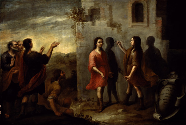 Invention of Painting / Murillo / c.1660 von Bartolomé Esteban Perez Murillo