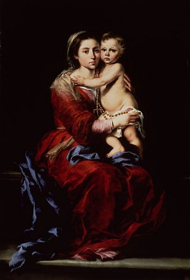 The Virgin of the Rosary, c.1650 von Bartolomé Esteban Perez Murillo