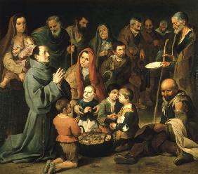 Murillo,Diego of Alcala feeding the poor
