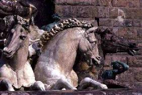 Detail from the Neptune Fountain, depicting a Sea-Horse 1560-75