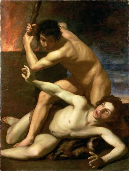 Cain murdering Abel von Bartolomeo Manfredi