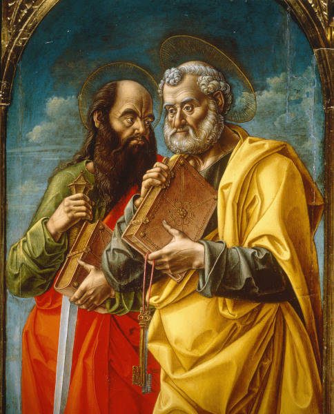 B.Vivarini, Apostel Petrus und Paulus von Bartolomeo Vivarini