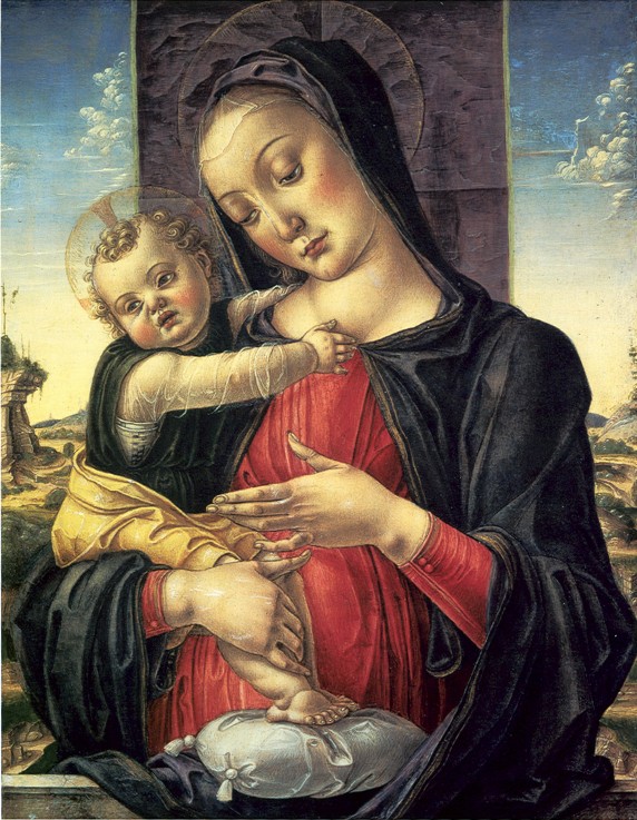 Madonna mit dem Kinde von Bartolomeo Vivarini