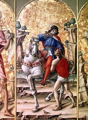 The Charity of St. Martin, central panel from the Triptych of St. Martin