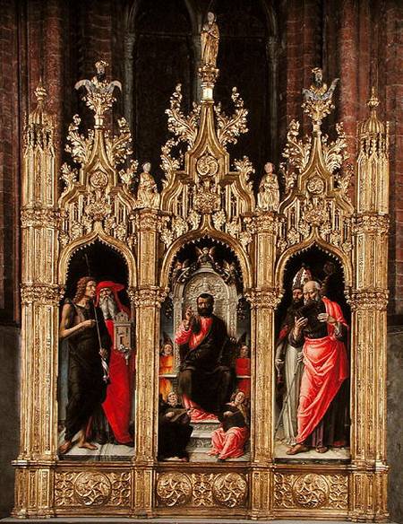 Triptych of Saint Mark von Bartolomeo Vivarini