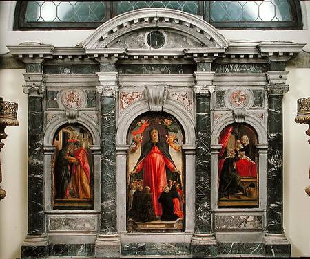 Triptych of the Virgin of Misericordia von Bartolomeo Vivarini