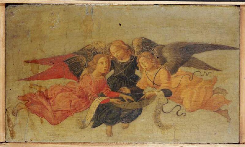 Drei Engel. von Bartolommeo di Giovanni