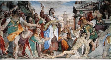 Resurrection of Lazarus von Battista Franco