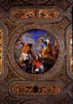 Diana and Actaeon, from the ceiling of the library
