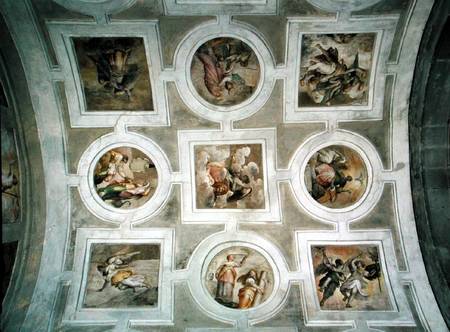 View of the Vault, from the ceiling of the Grimani Chapel von Battista Franco