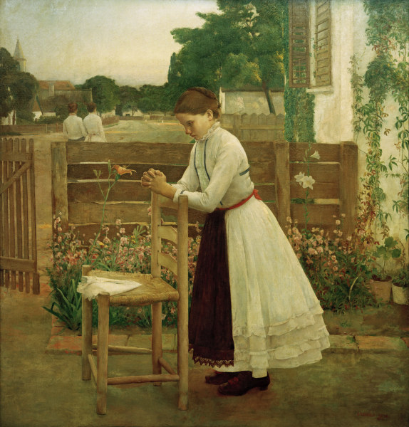 Andacht, 1891. von  Bela Ivanyi Gruenwald