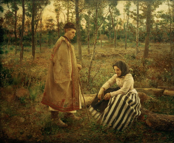 Schaefer und Baeuerin, 1892. von  Bela Ivanyi Gruenwald
