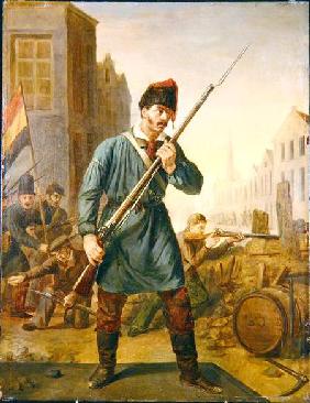 Soldier of the Belgian Revolution in 1830