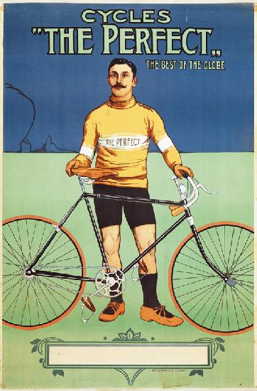 Poster advertising 'The Perfect' bicycle 1895