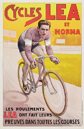Cycles Lea, printed by La Lithographie Artistique, Bruges c.1910