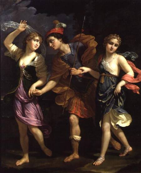 Theseus with Ariadne and Phaedra, the daughters of King Minos von Benedetto the Younger Gennari
