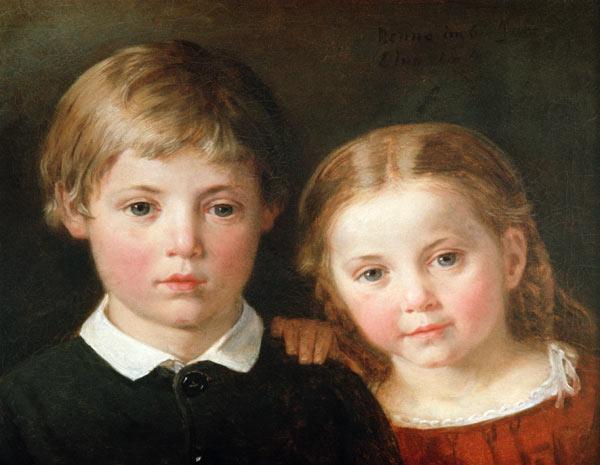 Benno six years and Elna, four years 1864