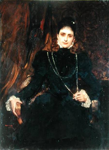 Portrait of Mme M.S. Derviz von Benjamin Constant