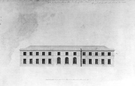 Elevation of the Kitchen Offices of a house, 1815 von Benjamin Dean Wyatt