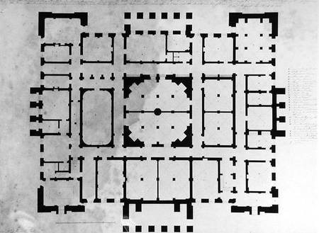 Plan of the Basement floor of a house, 1815 von Benjamin Dean Wyatt