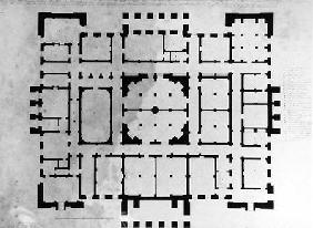 Plan of the Basement floor of a house, 1815
