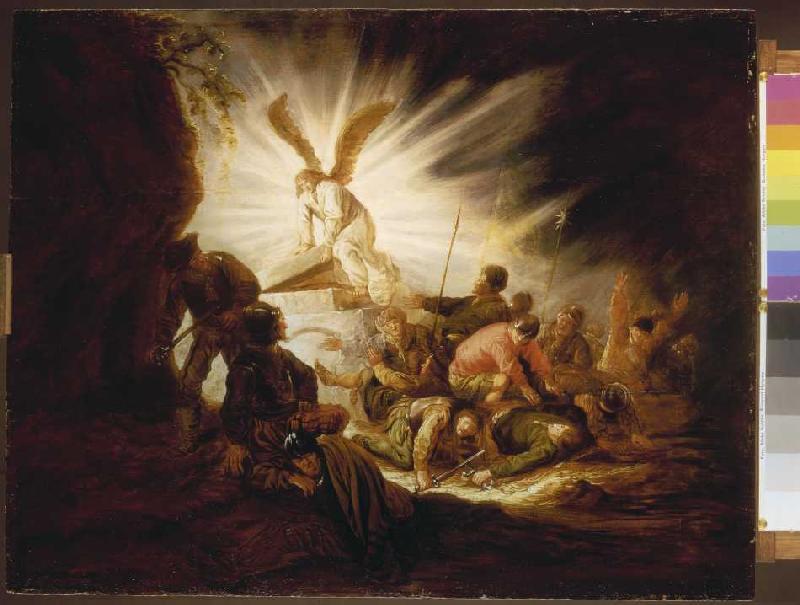 Der Engel öffnet das Grab Jesu von Benjamin Gerritsz Cuyp