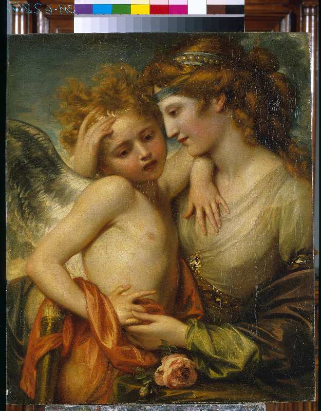 Venus tröstet Amor, der von einer Biene gestochen wurde von Benjamin West