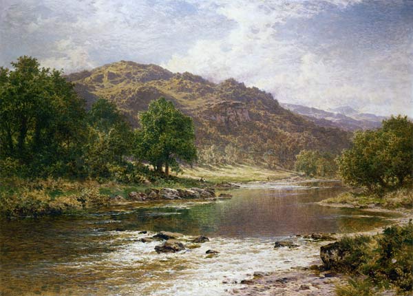 The River Llugwy, Bettws-y-coed von Benjamin Williams Leader