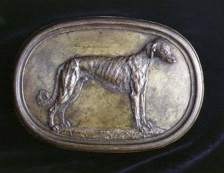 Relief of a Greyhound von Benvenuto Cellini