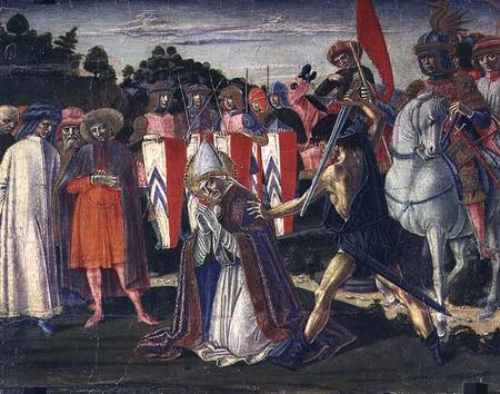 The martyrdom of St. Fabian (panel) von Benvenuto  di Giovanni